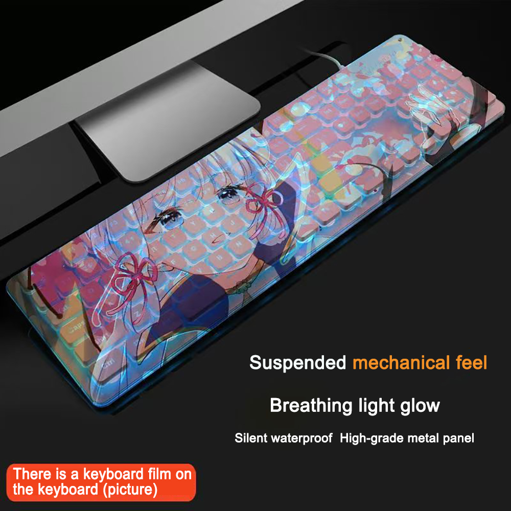 Laptop Accessories Usb - 게임용 키보드 104키 Genshin Impact Kamisato
