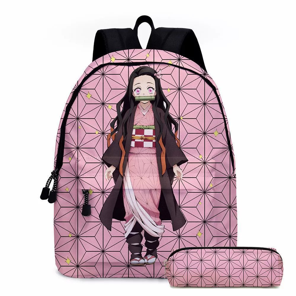 Laptop Accessories Organizer Bag - 애니메이션 악마 슬레이어 배낭 연필 케이스