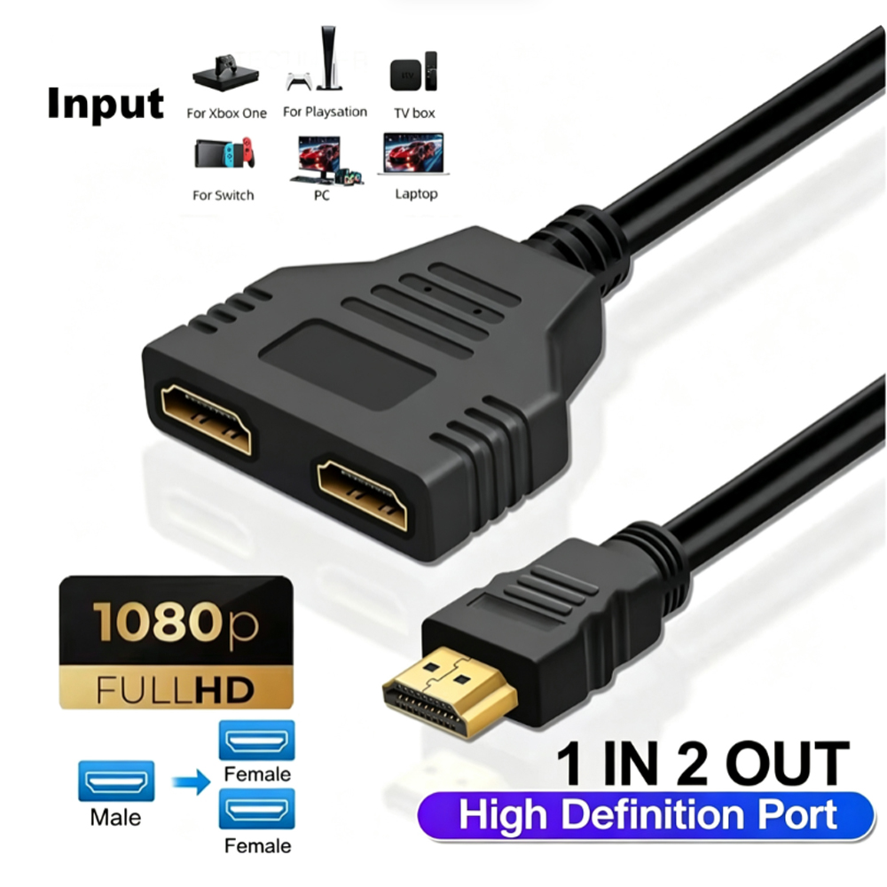 Xbox Laptop Accessories - 1080P, 1개의 입력, 2개의 출력, HDMI