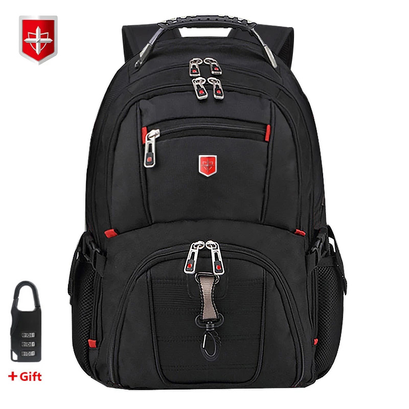 Laptop Accessories Organizer Bag - 방수 남성용 스위스 백팩 15.6/17인치 노트북