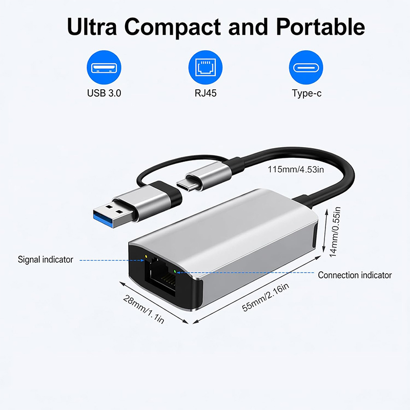 2.5G(2500Mbps) USB 3.0 Type-C  - Laptop Accessories And Gadgets 리뷰 및 가격