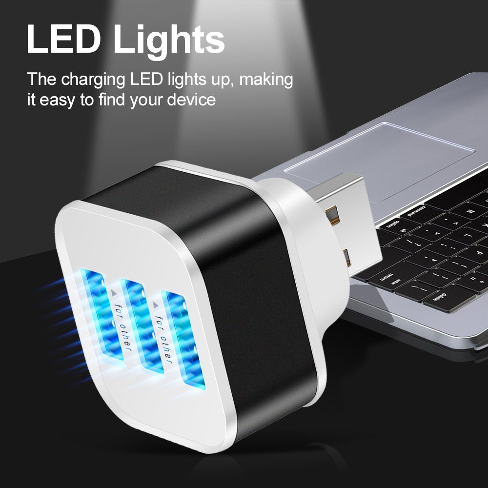 3 포트 USB 슬롯 어댑터, USB 3 in 1 다중 - Laptop Accessories Usb 리뷰 및 가격