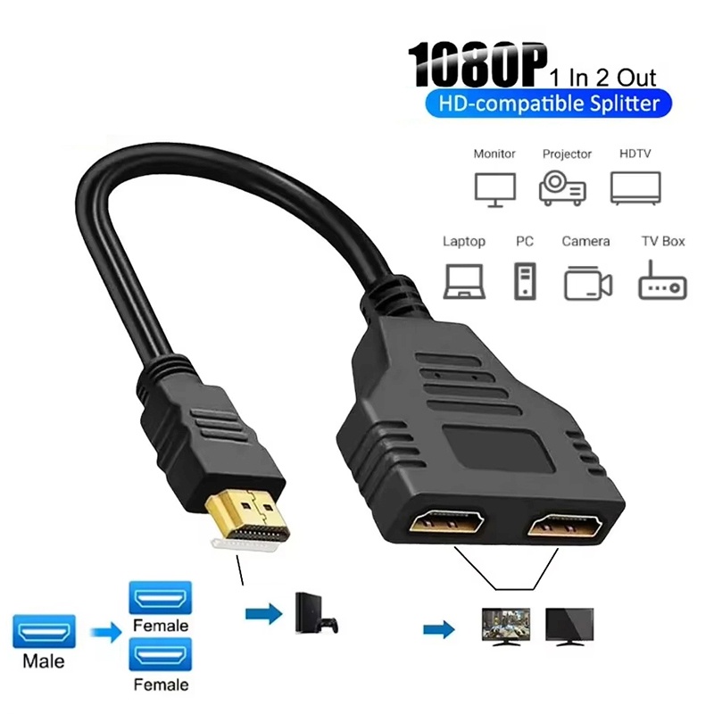 1080P 1 In 2 Out HDMI 호환 분배기 케 - Xbox Laptop Accessories 리뷰 및 가격