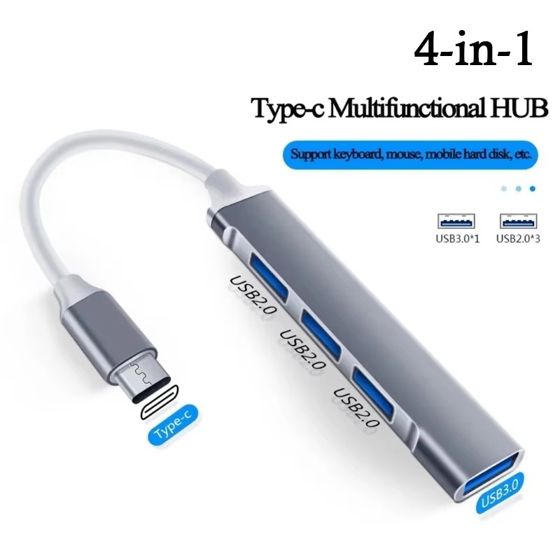 4포트 멀티 스플리터 USB 3.0 허브 타입 C 허브 - Laptop Accessories Usb 리뷰 및 가격