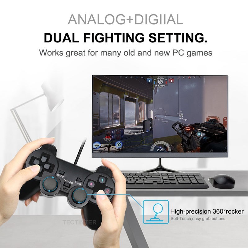 유선 USB PC 게임 조이스틱 게임패드 게임 컨트롤러 - Laptop Accessories And Gadgets 리뷰 및 가격