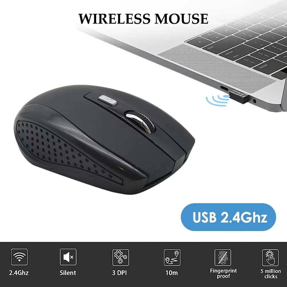 무선 마우스 2.4G 무소음 모바일 광학 마우스, 노트 - Laptop Accessories Usb 리뷰 및 가격