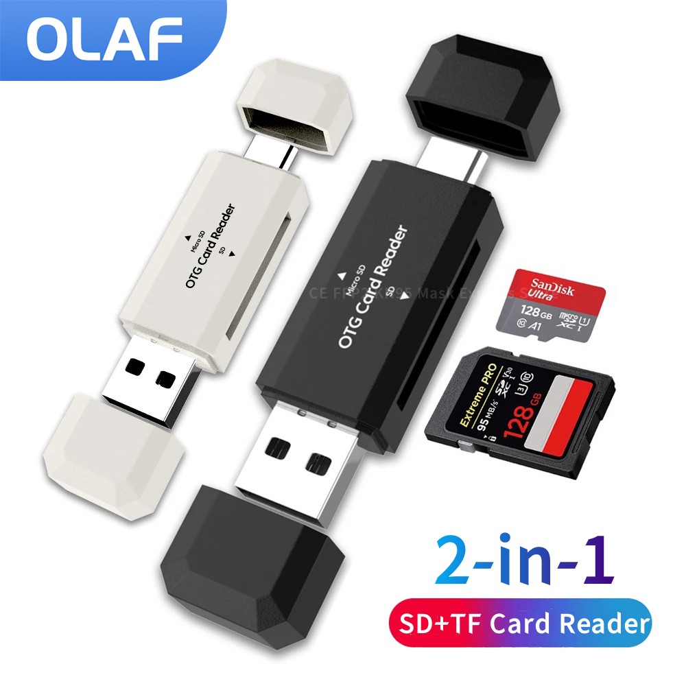 2 in 1 Type C SD TF 카드 리더기 USB - Laptop Accessories And Gadgets 리뷰 및 가격