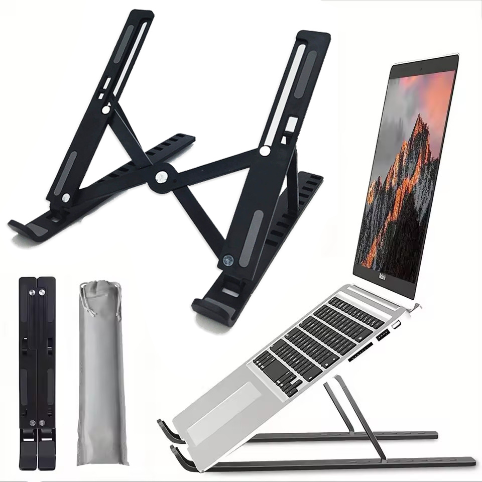 접이식 노트북 스탠드 조정 가능한 휴대용 접이식 브래킷 - Laptop Accessories And Gadgets 리뷰 및 가격
