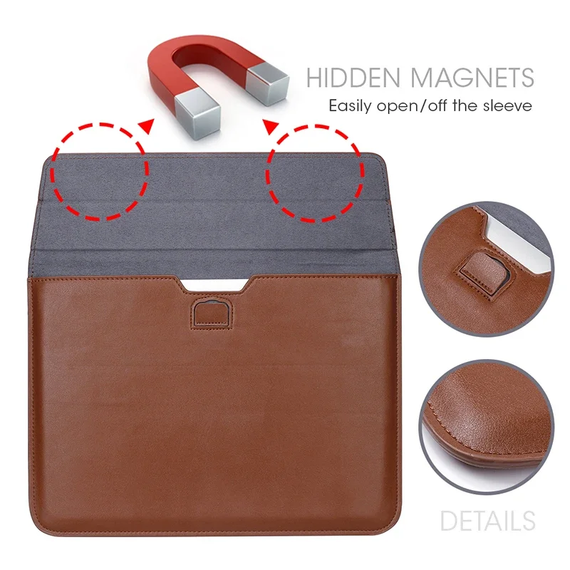PU 가죽 스탠드 노트북 노트북 커버 케이스 슬리브 백 - Apple Accessories Laptop 리뷰 및 가격