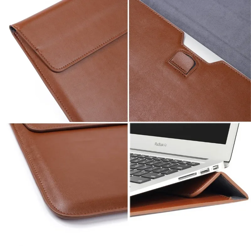 PU 가죽 스탠드 노트북 노트북 커버 케이스 슬리브 백 - Apple Accessories Laptop 리뷰 및 가격